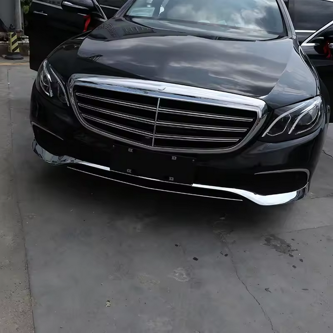 💫ART.5168 Piastra Paraurti Anteriore Cromata ABS Mercedes Benz E-Class 16-20💫