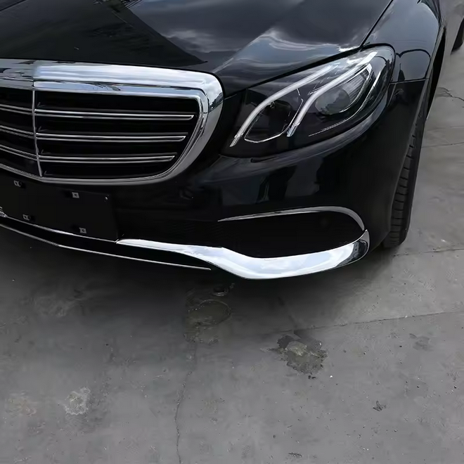 💫ART.5168 Piastra Paraurti Anteriore Cromata ABS Mercedes Benz E-Class 16-20💫