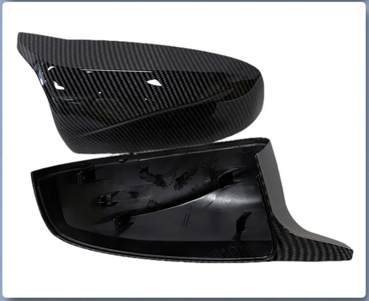 💫ART.5187 Copri Speccietti in Fibra di Carbonio Nero per BMW X5 X6 2008-2013💫
