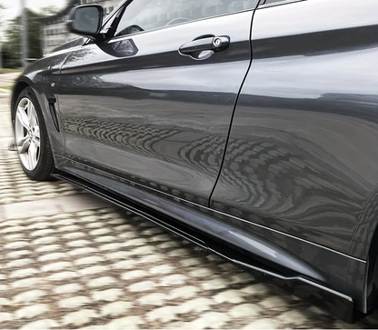 💫ART.5215 Sotto Minigonne per Mercedes Classe A AMG HB 2018+ Nero Lucido💫