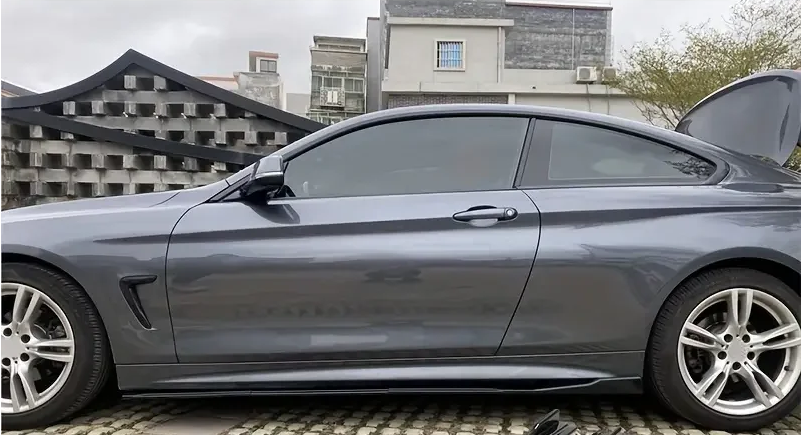 💫ART.5215 Sotto Minigonne per Mercedes Classe A AMG HB 2018+ Nero Lucido💫