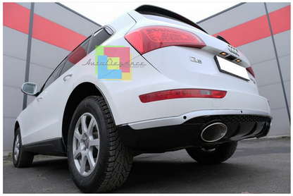 💫ART.5318 DIFFUSORE Doppia Uscita Nero Lucido Stile RS per AUDI Q5 8R 12-16💫