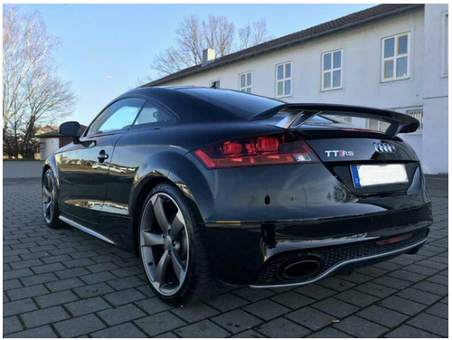 💫ART.5324 DIFFUSORE DOPPIO OUTLET NERO OPACO STILE RS per AUDI TT 8J 06-14💫