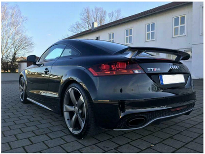 💫ART.5324 DIFFUSORE DOPPIO OUTLET NERO OPACO STILE RS per AUDI TT 8J 06-14💫