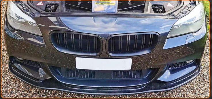 💫ART.5342 Paraurti Anteriore + Splitter per BMW F10 / F11 / F18 2010-2012 ABS💫