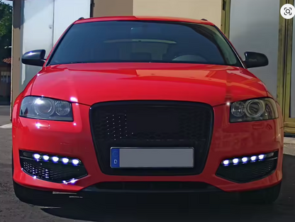 😍ART.5713 GRIGLIA SPORT GLOSSY BLACK ADATTO PER AUDI A3 (8P) 04.08-07.12😍