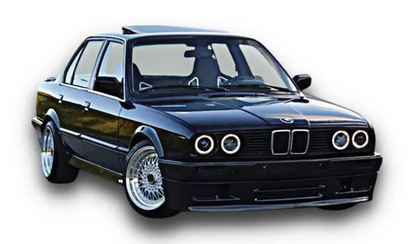 💫ART.6317 FARI 'OCCHI D'ANGELO' NERI per BMW E30 11.82-06.94💫