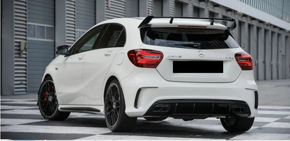 💫ART.6719 Diffusore + Terminali look A45 AMG per Mercedes Classe A 2012-2018💫