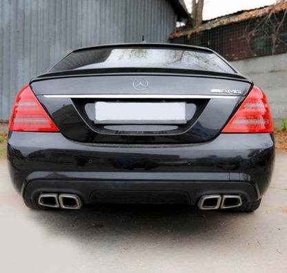 💫ART.7015 Spoiler Posteriore AMG Look per Mercedes Classe S (W221) (2005-2013)💫