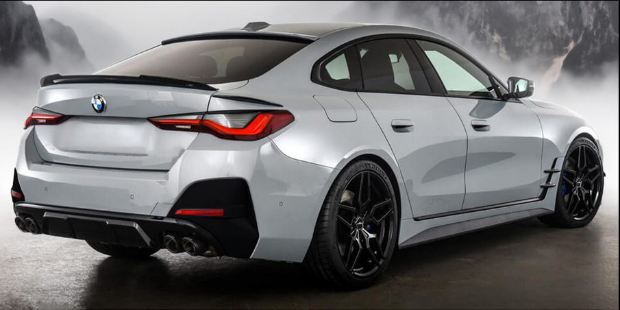 💫ART.7085 Diffusore Posteriore 440i MP Look per Bmw Serie 4 (G26) 2021+💫