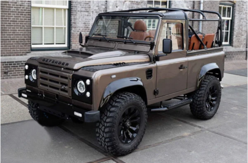 💫ART.7141 Pedane Laterali in Alluminio per Land Rover Defender (90) (1990-2016)💫