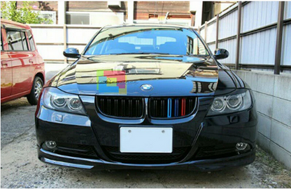 💫ART.7376 GRIGLIA SPORTIVA TRICOLORE DOPPIA BARRA per BMW E90 / E91 LCI 09-11💫