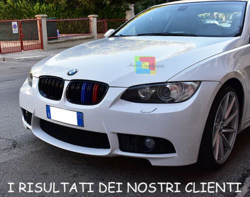 💫ART.7385 GRIGLIA SPORT TRICOLORE DOPPIA BARRA per BMW E92 / E93 06-10💫