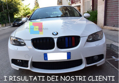 💫ART.7385 GRIGLIA SPORT TRICOLORE DOPPIA BARRA per BMW E92 / E93 06-10💫