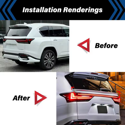 💫ART.7995 Spoiler Alettato Posteriore Centrale per Lexus LX600 2023+💫