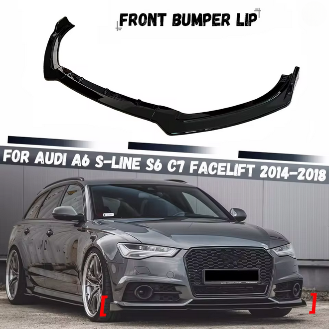 💫ART.7997 Splitter per Audi A6 S-Line S6 C7 Facelift Berlina/Avant 2014-2018💫
