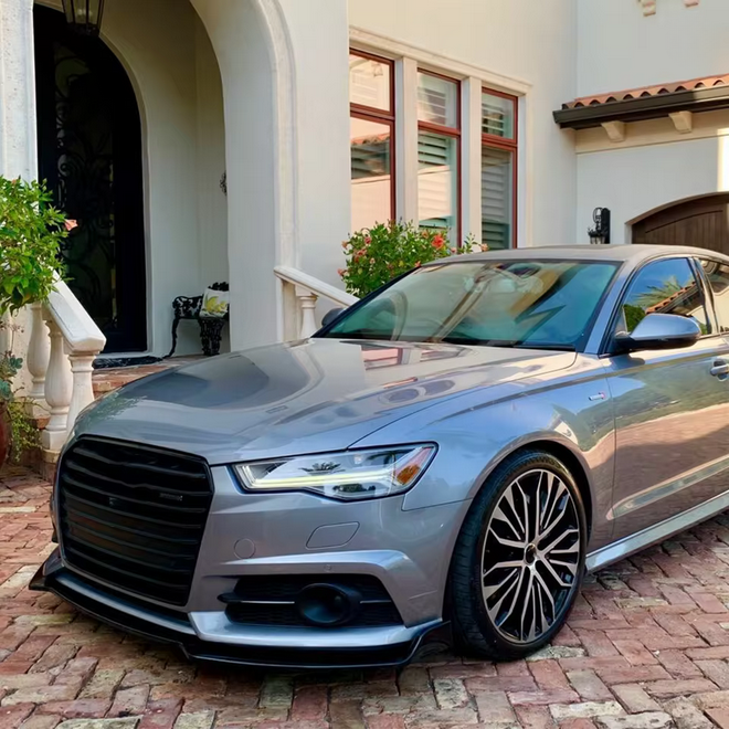 💫ART.7997 Splitter per Audi A6 S-Line S6 C7 Facelift Berlina/Avant 2014-2018💫