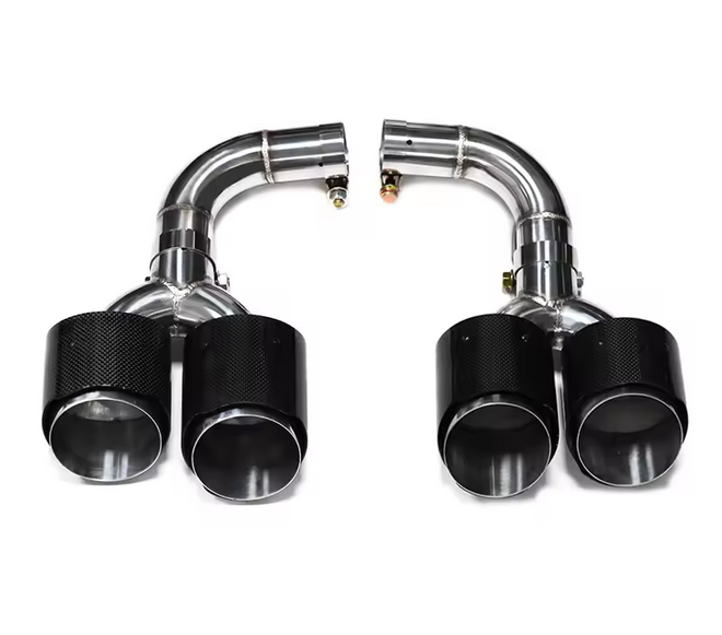 💫ART.8109 Terminali di Scarico Fibra di Carbonio per Audi Q5 2021-2023 SQ5💫