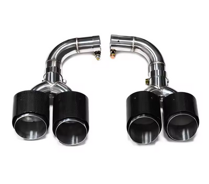 💫ART.8109 Terminali di Scarico Fibra di Carbonio per Audi Q5 2021-2023 SQ5💫