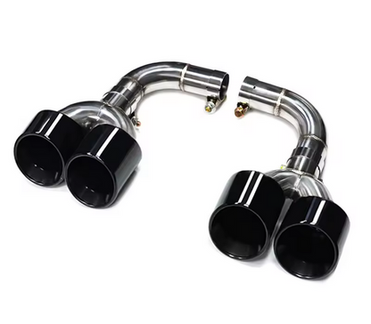 💫ART.8111 Terminali di Scarico Nero per Audi Q5 2021-2023 SQ5💫