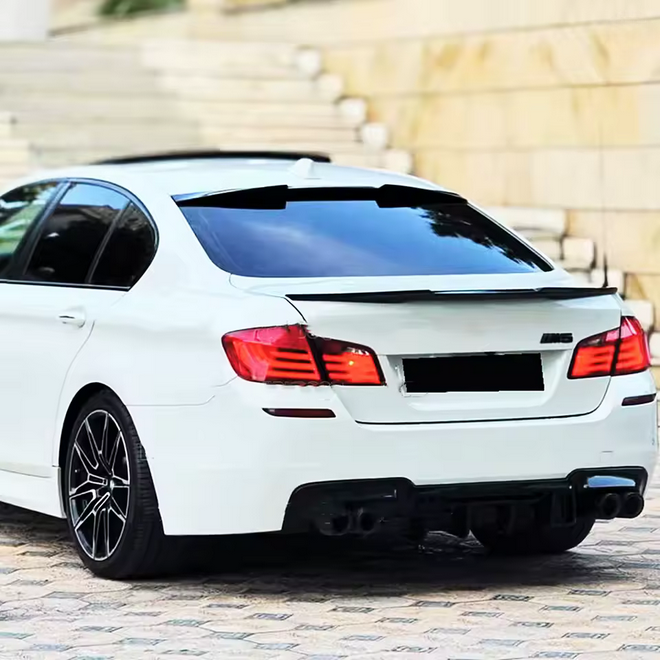 💫ART.8215 Spoiler sul Tetto Nero Lucido per BMW Serie 5 F10 F18 M5 10-17 💫