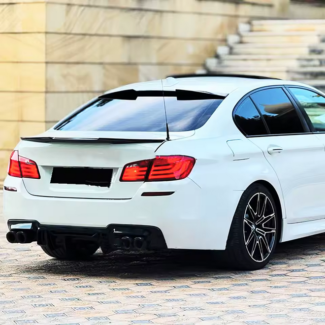 💫ART.8215 Spoiler sul Tetto Nero Lucido per BMW Serie 5 F10 F18 M5 10-17 💫