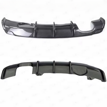 💫ART.8267 Diffusore Posteriore Singolo Uscita Look Carbonio per Audi A1 2011-2014💫