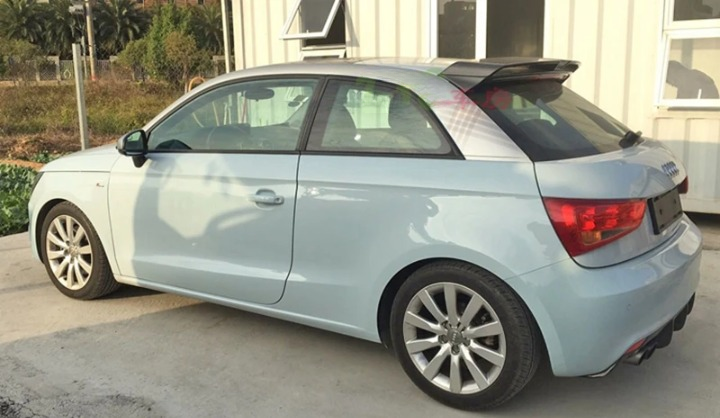 ART.8269 Spoiler Audi A1 8X 2010-2014 3 PORTE - COLORE CARBONIO LOOK PQ25