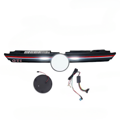 💫ART.8405 Griglia Anteriore con Striscia Luminosa Red Line LED per VW Golf MK8 R Style💫