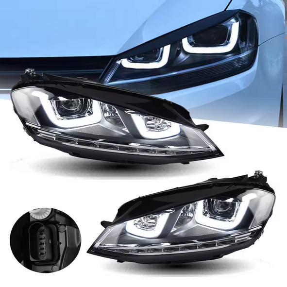 💫ART.8746 Fari Anteriori LED DRL per VW Golf 7 2013-2017💫