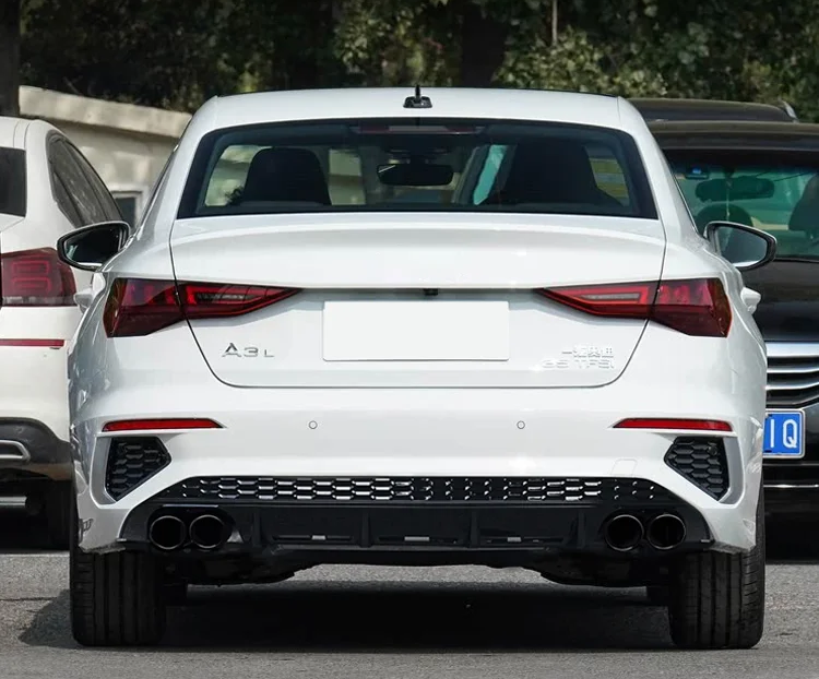 💫ART.8787 Terminali di Scarico Quadrupli per Audi A3 8Y 2021+ in Acciaio Inox💫