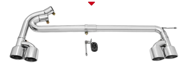 💫ART.8787 Terminali di Scarico Quadrupli per Audi A3 8Y 2021+ in Acciaio Inox💫