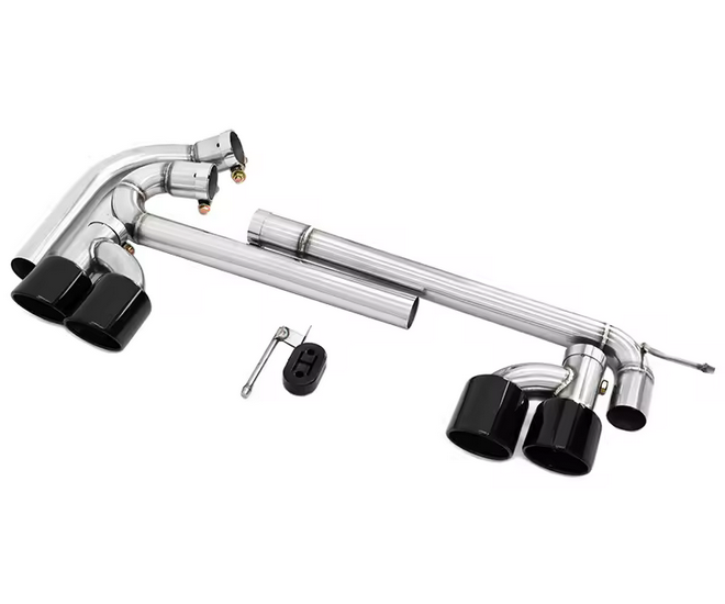 💫ART.8789 Terminali di Scarico Neri per Audi A3 8Y 2021+ in Acciaio Inox💫