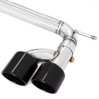 💫ART.8789 Terminali di Scarico Neri per Audi A3 8Y 2021+ in Acciaio Inox💫