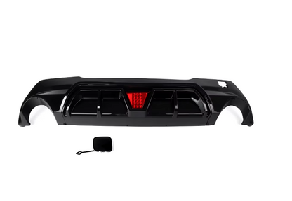 💕art.10431 Diffusore adatto per F40 con LED terzo stop Formula 1 Nero lucido 💕