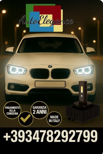🔥KIT LED D1S 6000K BIANCO CANBUS – Anabbaglianti per BMW Serie 1🔥