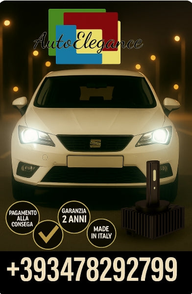 🔥KIT LED D1S 6000K BIANCO CANBUS – Anabbaglianti per Seat Altea🔥