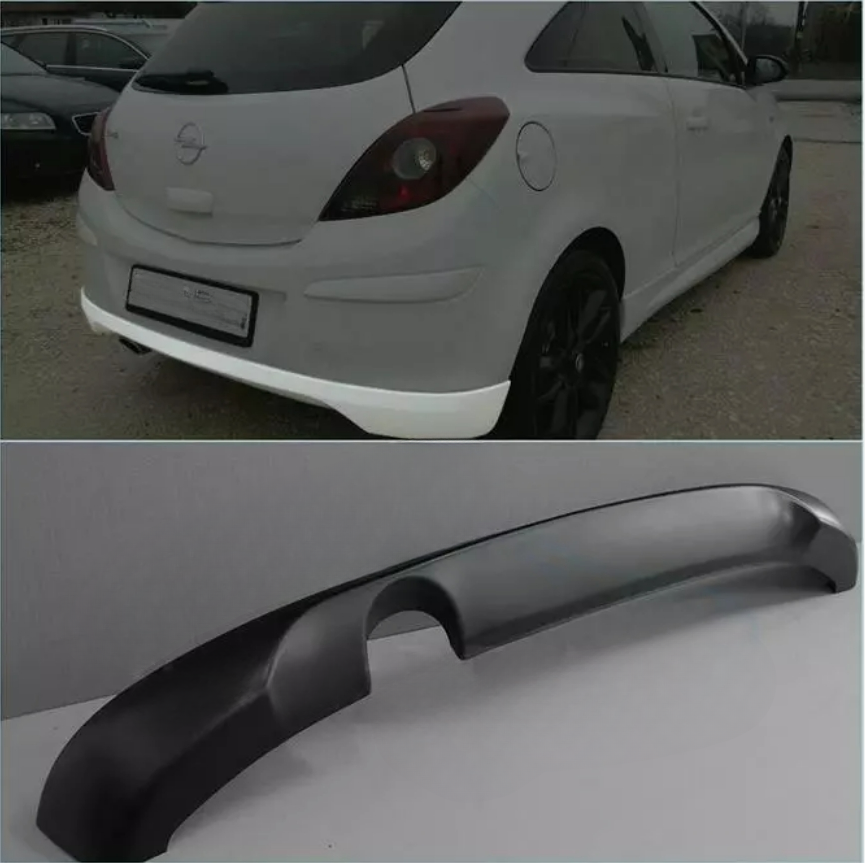 Spoiler anteriore+posteriore sotto paraurti per OPEL CORSA D ABS Plastica "OPC