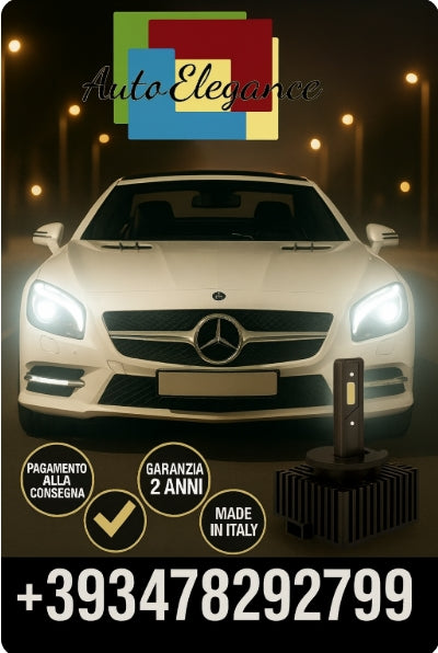 ⭐KIT LED D1S 6000K BIANCO CANBUS – Anabbaglianti per Mercedes-Benz SL⭐