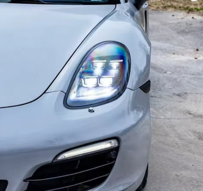 🔥FARI PER PORSCHE 981 CAYMAN 13-15 MODIFICA  MATRICE AGGIORNAMENTO FARI A LED🔥