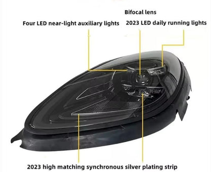 🔥FARI PER PORSCHE MACAN 14-22 NUOVO 2023 LED MATRIX PLUG AND PLAY CON LASER🔥