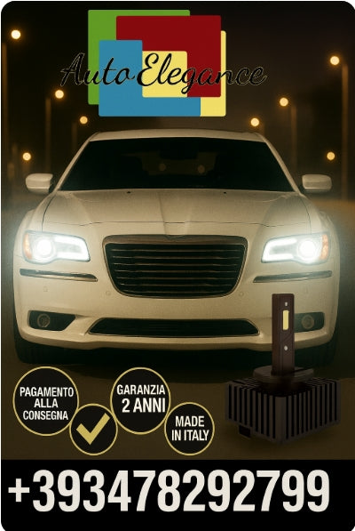 ⭐KIT LED D1S 6000K BIANCO CANBUS – Anabbaglianti per Chrysler 300C⭐
