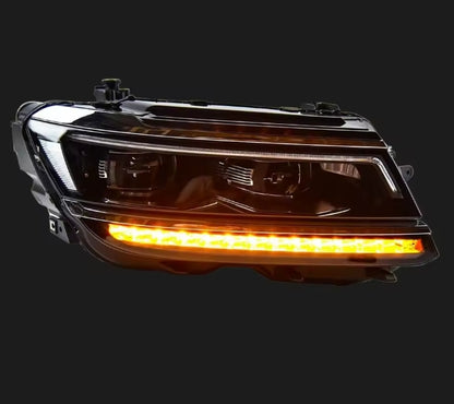 💥ART.4008 FARI LED BI-XENON CON ANGEL EYES PER VW TIGUAN 2017-2021💥