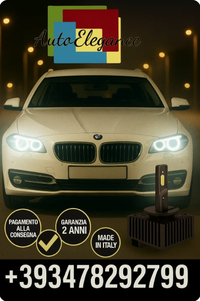 ⭐KIT LED D1S 6000K BIANCO CANBUS – Anabbaglianti per BMW Serie 5⭐