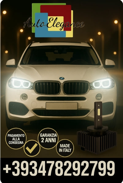 ⭐KIT LED D1S 6000K BIANCO CANBUS – Anabbaglianti per BMW X5⭐