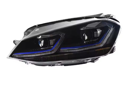 💥ART.3976 FARI LED AKD PER VW GOLF 7 MK7 2013-2016 DRL LENTE DINAMICA💥