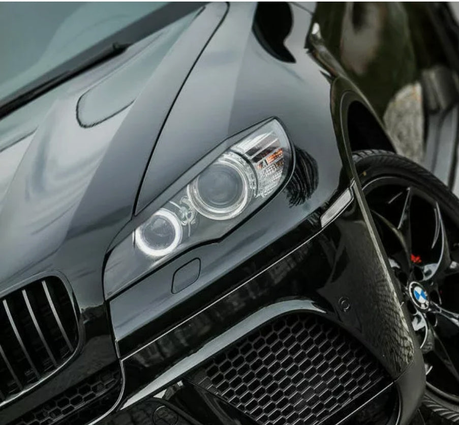Sopracciglia per BMW X6 E71 2008-2011 palpebre fari palpebre ABS Plastica