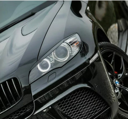 Sopracciglia per BMW X6 E71 2008-2011 palpebre fari palpebre ABS Plastica