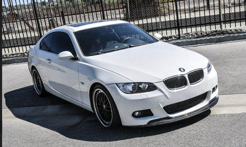 BMW E92-93 M Sport CSL Style Front Lip Piano Nero Aspirapolvere Plastica 2007/2009