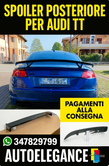 ⚡0959⚡SPOILER ADATTO PER AUDI RSTT 8J TT FV A5 A6 A7 BERLINA LOOK RS NERO LUCID⚡